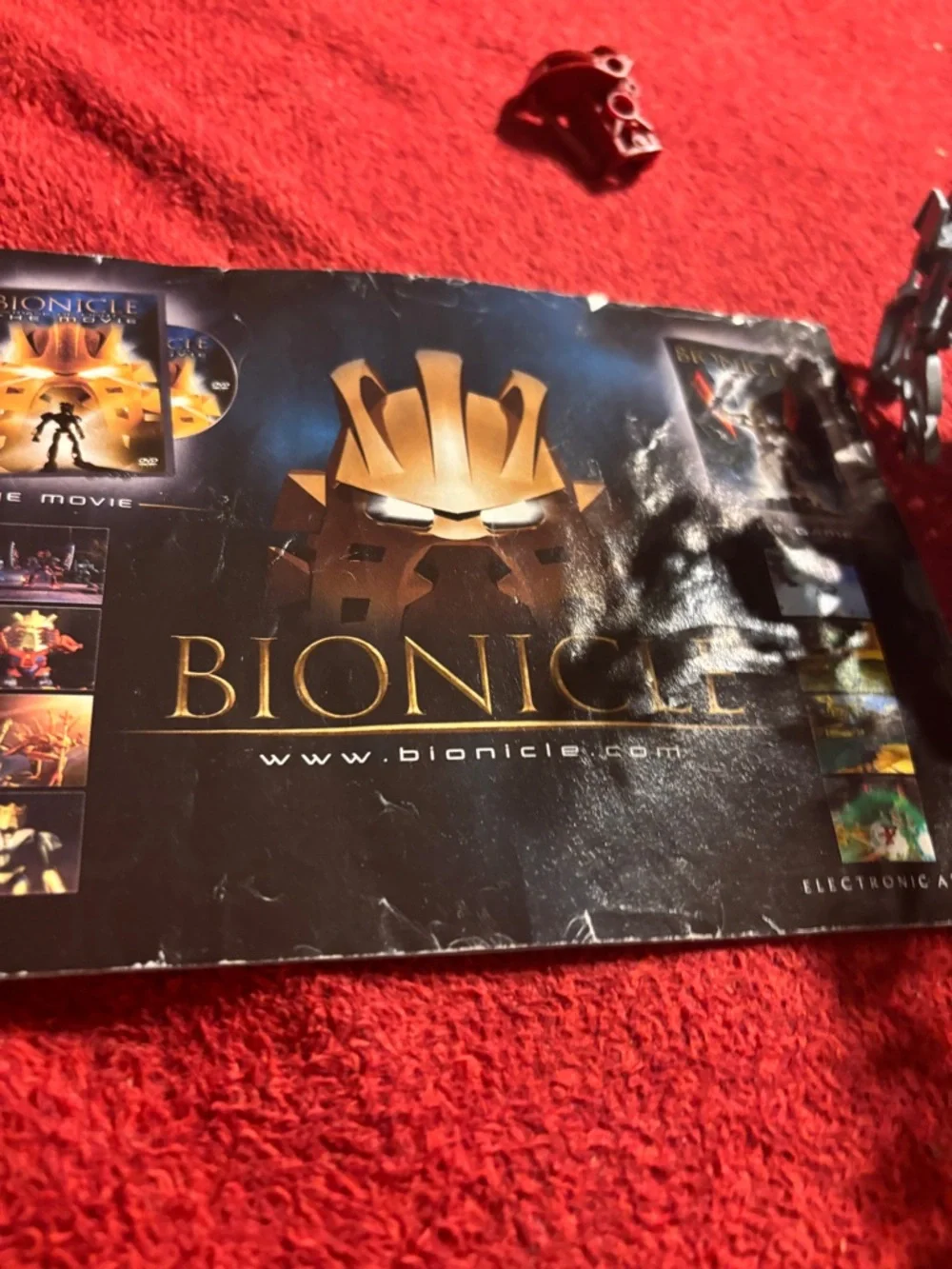 Lego Bionicle TOA VAKAMA 8601 Matron red robot . Pre-owned .
